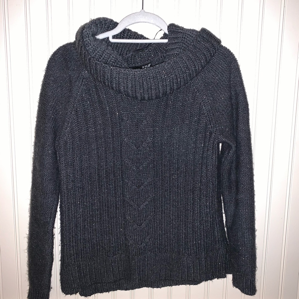 Sparkling cowl neck sweater